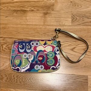Coach Colorful Patterned Wristlet